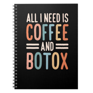 Cuaderno Todo lo que necesito es café y relleno de labios c