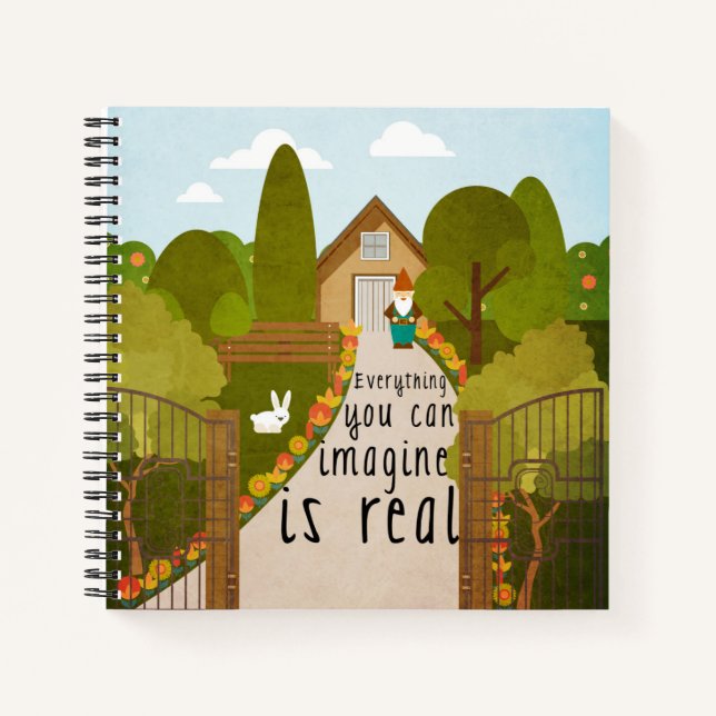 Cuaderno Todo lo que puedas imaginar es real (Anverso)