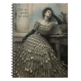 Cuaderno Todo mi cubiertos han desaparecido Arte divertido 