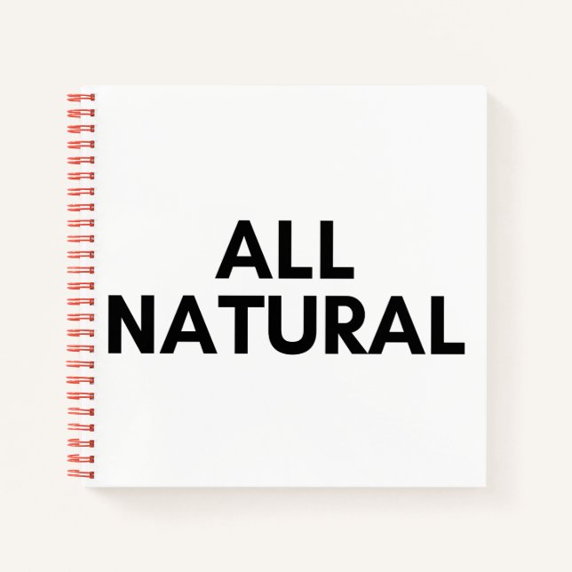 Cuaderno todo natural (Anverso)