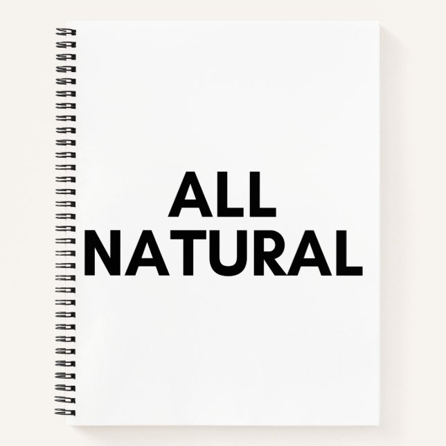 Cuaderno todo natural (Anverso)