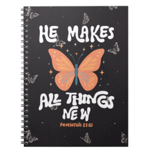 Cuaderno Todo Nuevo Versículo Bíblico de la Fe Cristiana 