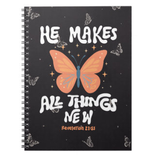 Cuaderno Todo Nuevo Versículo Bíblico de la Fe Cristiana