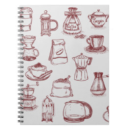 Cuaderno Todo para un café y un café de color