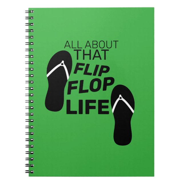 Cuaderno Todo Sobre Esa Vida De Flip Flop (Frente)