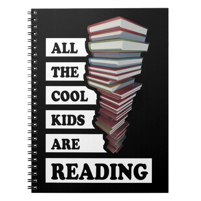 Cuaderno Todos los chicos cool están leyendo (Frente)