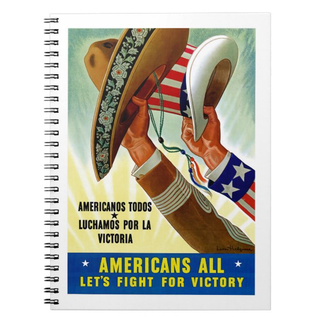 Cuaderno Todos los estadounidenses ~ Luchemos por la victor (Frente)