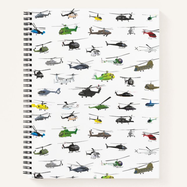 Cuaderno Todos los helicópteros (Anverso)