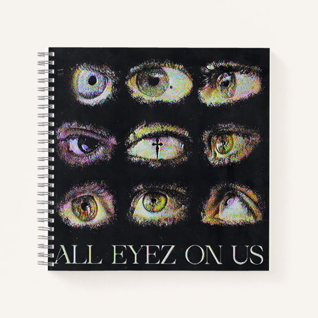 Cuaderno Todos los ojos en nosotros: Una red de juicios (Anverso)