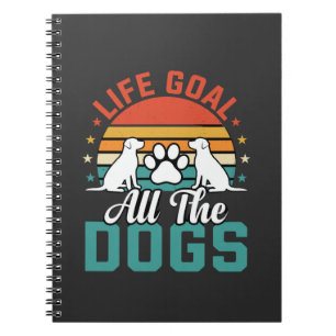 Cuaderno Todos Los Perros Amante De Perros Retro
