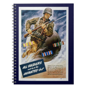 Cuaderno Todos los soldados no pueden estar en la infanterí