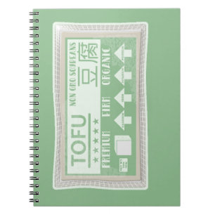 Cuaderno Tofu arte pop empaque de alimentos