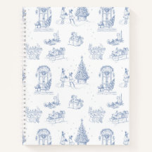Toile Blue White Navidades