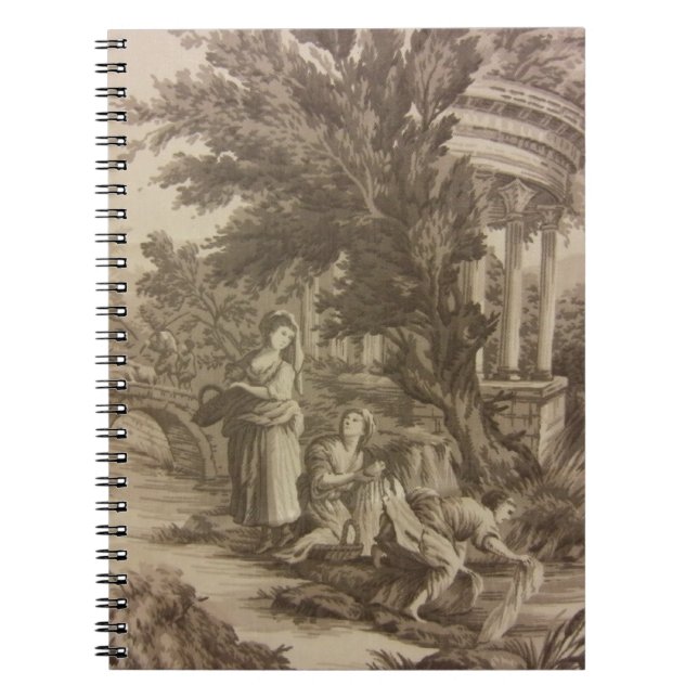 Cuaderno Toile - Día del Lavado en el río (Frente)