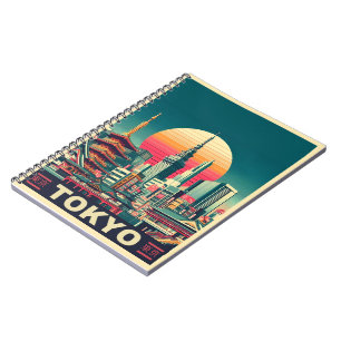 Cuaderno Tokio Regalos de RETRO de viajes en Japón