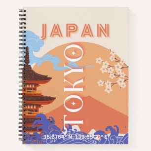 Cuaderno Tokyo Japan Travel Art