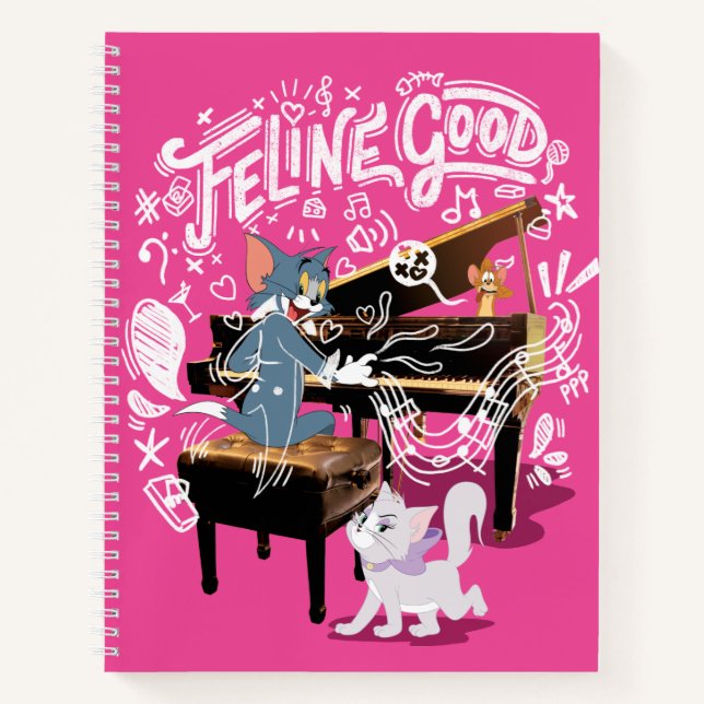 Cuaderno Tom y Jerry Play Piano - Feline Good (Anverso)