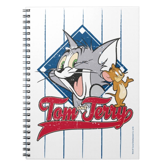Cuaderno Tom Y Jerry | Tom Y Jerry En Diamante De Béisbol (Frente)