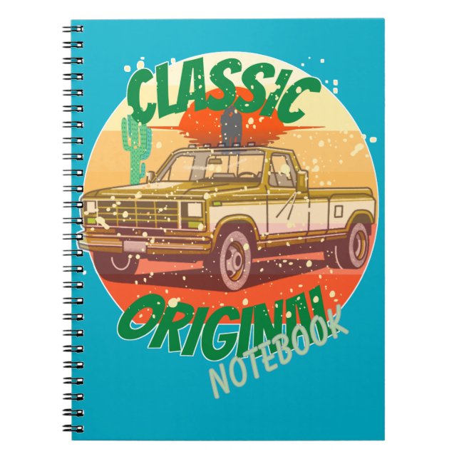 Cuaderno Toma de estilo clásico vintage original (Frente)