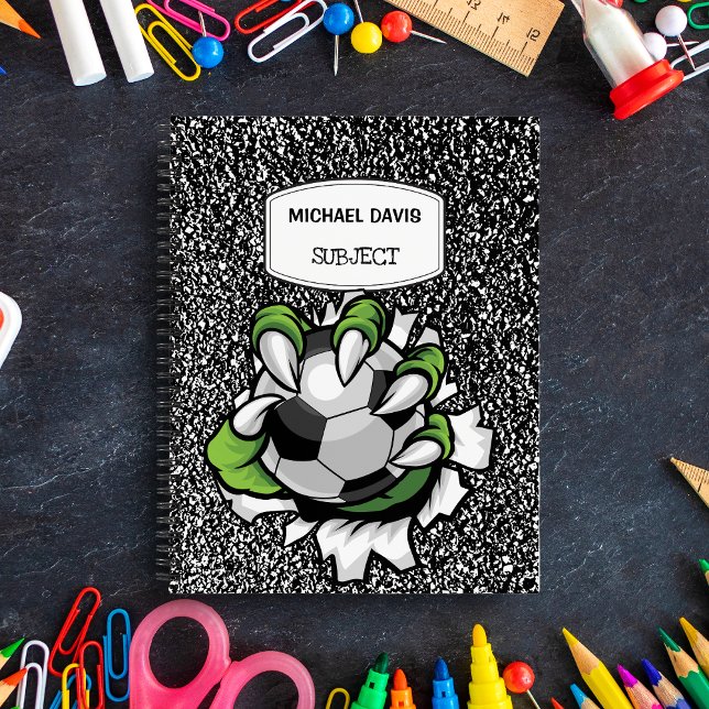 Cuaderno Toma de Garra de Monstruo Pie de Fútbol Personaliz (Subido por el creador)