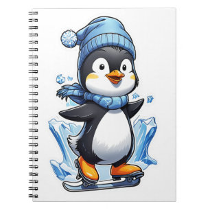 Cuaderno Toma de hielo en penguin de invierno