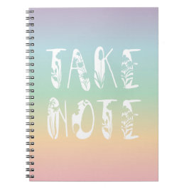 Cuaderno "Toma nota" Pastel Arcoiris