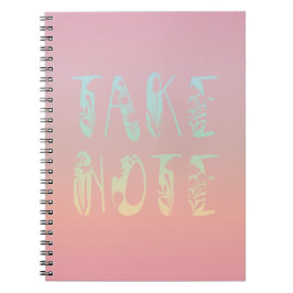 Cuaderno "Toma nota" Pink Rainbow