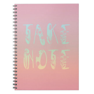 Cuaderno "Toma nota" Pink Rainbow