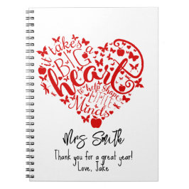 Cuaderno toma s big heart Teacher Apple gracias portátil