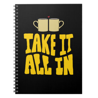 Cuaderno Toma todo el presupuesto motivacional y Inspirador