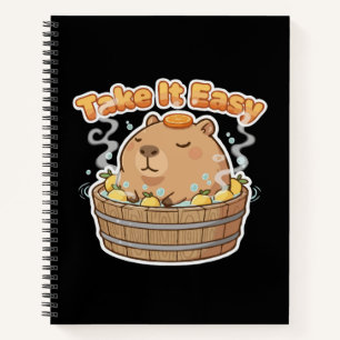 Cuaderno Tómalo con calma lindo carpincho Animal divertid