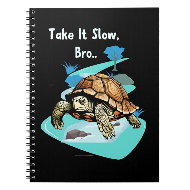 Cuaderno Tómalo lento, hermano tortuga (Frente)