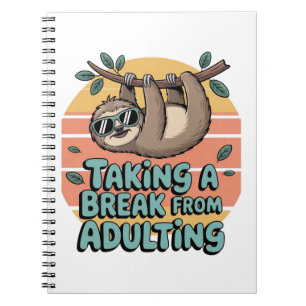 Cuaderno "Tomar un descanso del adulto