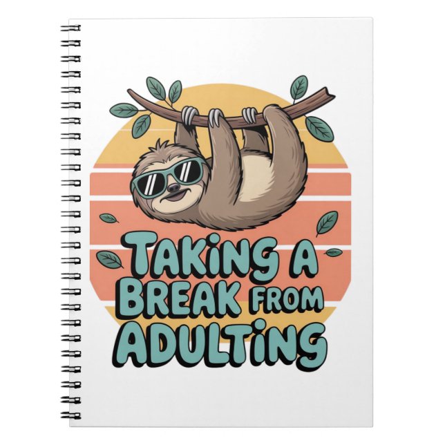 Cuaderno "Tomar un descanso del adulto (Frente)