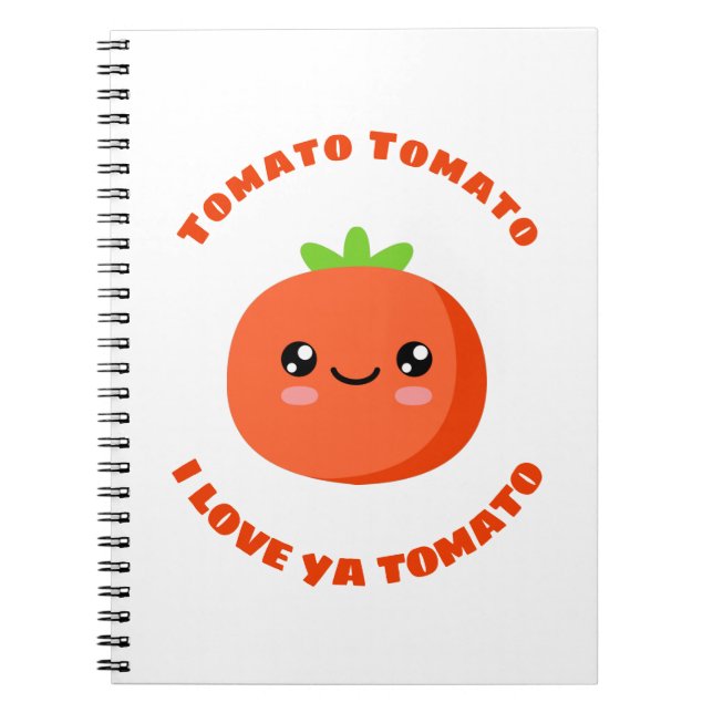 Cuaderno Tomate tomate te amo tomate (Frente)