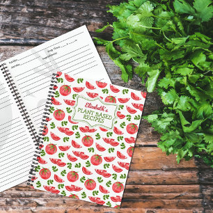 Cuaderno Tomates con Personalizado de recetas de la planta 