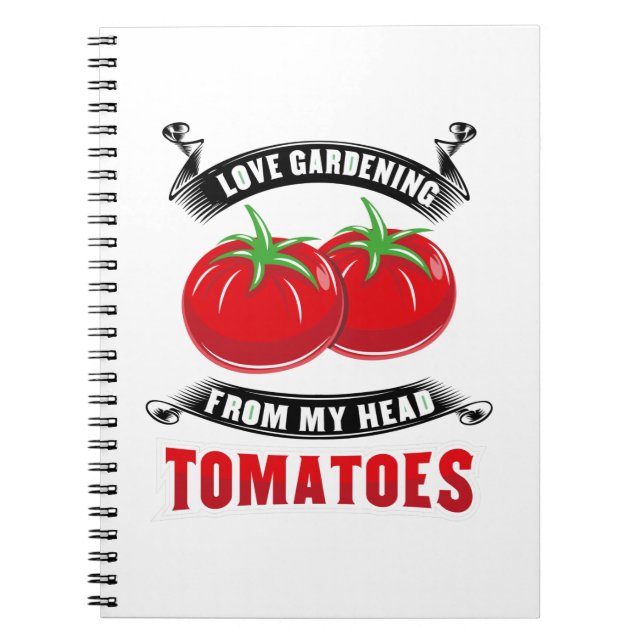 Cuaderno Tomates de jardinería Tomatohead (Frente)