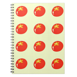 Cuaderno Tomates rojos sobre amarillo