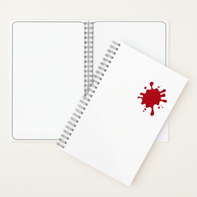 Cuaderno Tomato Red Splash Custom Notebook (Interior)