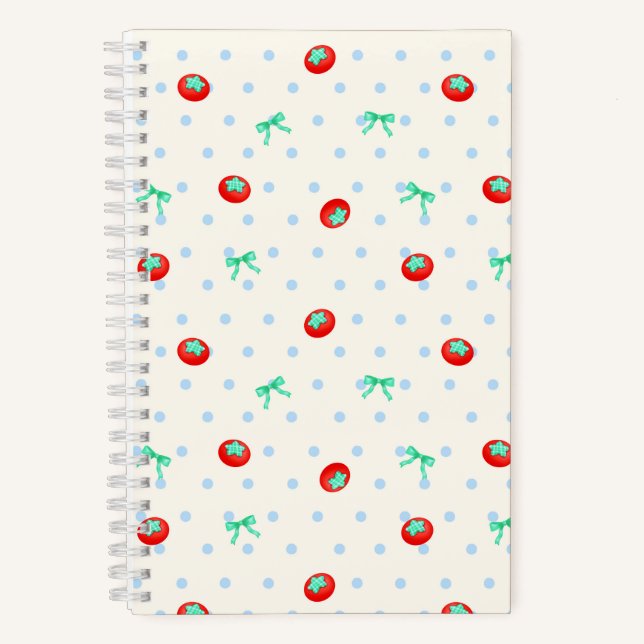 Cuaderno Tomato Ribbon Dot Ivory (Anverso)
