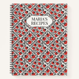 Cuaderno Tomato Rustic Farmhouse French Country Recipe