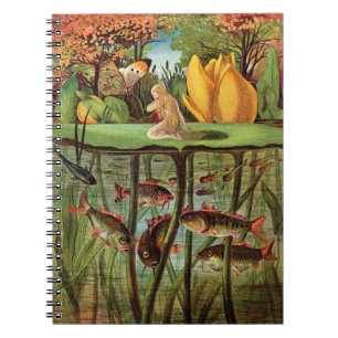 Cuaderno Tommelise muy solitario en la hoja del lirio de