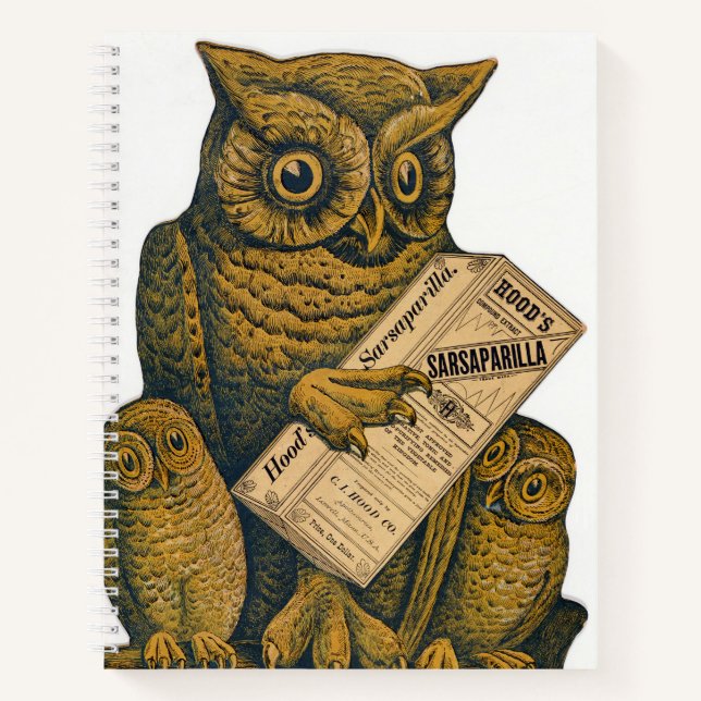 Cuaderno Tonic restauradora de la manía de Sarsaparilla. (Anverso)