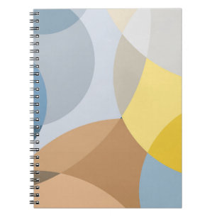 Cuaderno Tono de la Tierra y arte del Círculo Geométrico Az