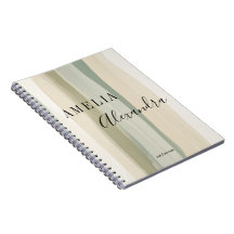 Tono tierra Boho Retro Escritura Líneas Onduladas
