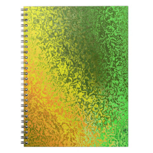 Cuaderno Tonos de la espiral amarilla y verde