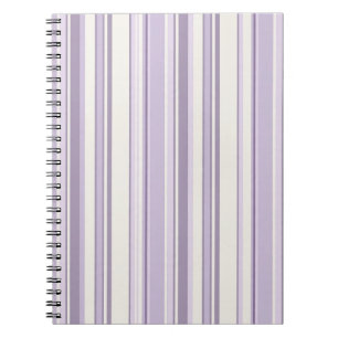 Cuaderno Tonos de lavanda Suaves rayas de marfil