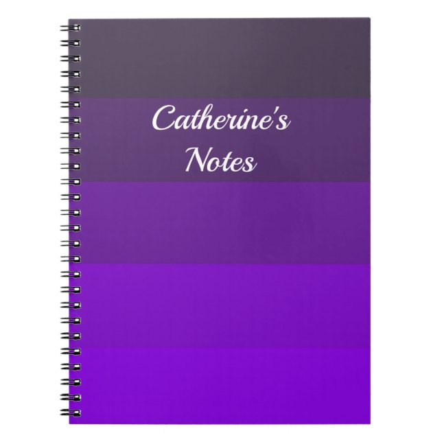 Cuaderno Tonos de púrpura (Frente)