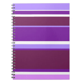 Cuaderno Tonos de rayas violetas