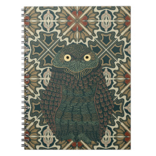 Cuaderno Tonos de tierra dorados marrones adornados